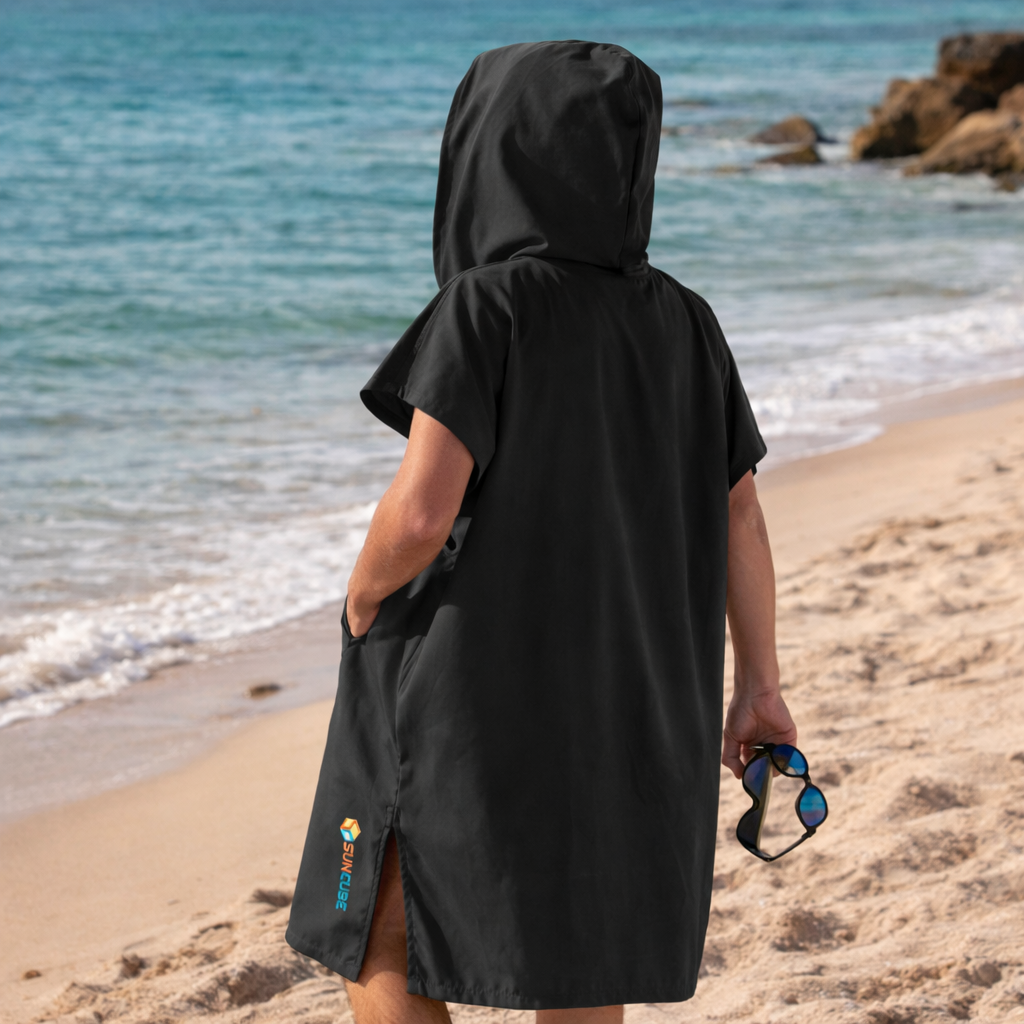 Poncho de surf à capuche – SunCube
