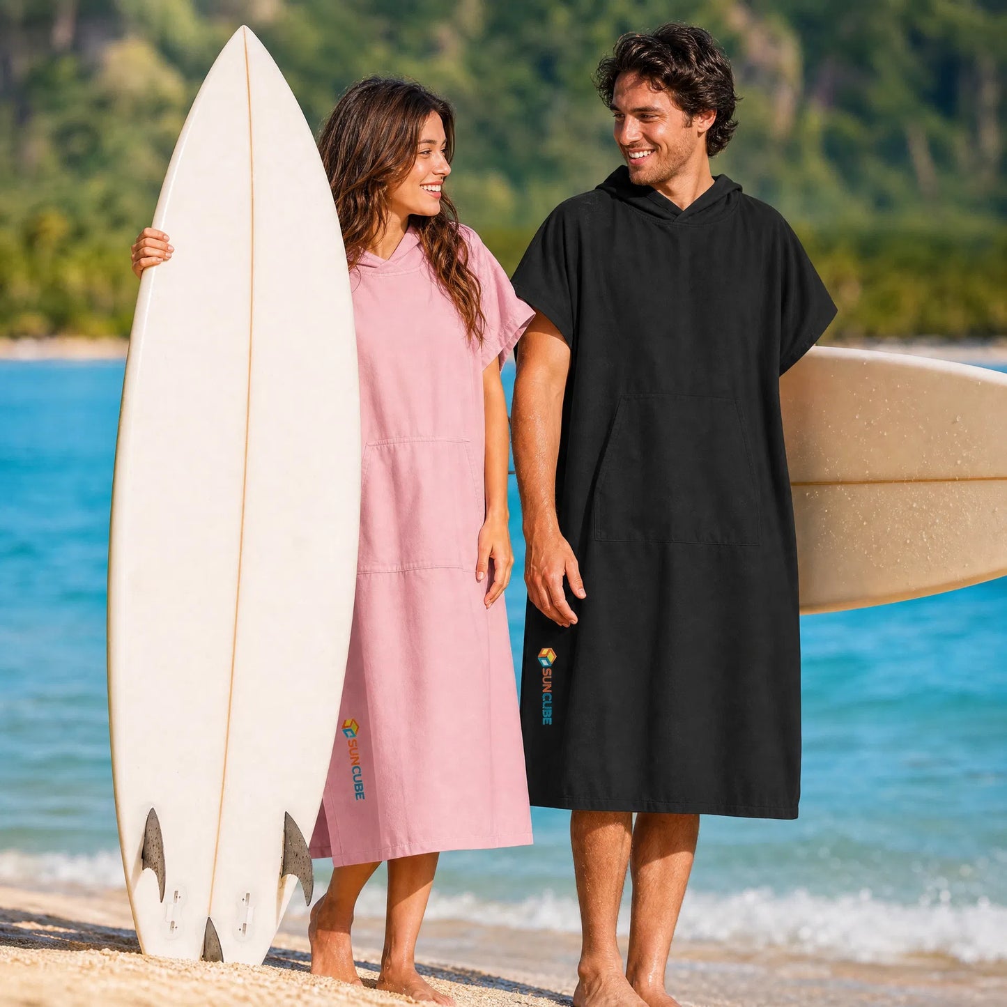 Poncho de surf à capuche – SunCube